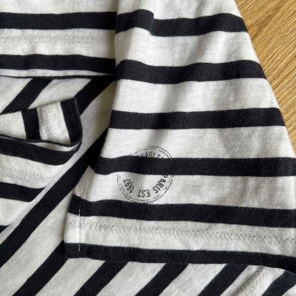Zadig & Voltaire Striped Crew Neck T-Shirt - Picture 6 of 8